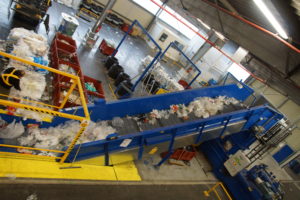 tri des déchets entrepôt