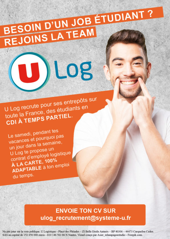 U Log recrute des étudiants en CDI à temps partiel